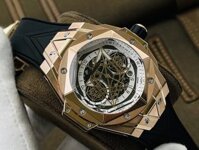 ĐỒNG HỒ CƠ NAM HUBLOT BIG BANG SANG BLEU ll CHRONOGRAP KING GOLD REP 1:1 CAO CẤP 45MM
