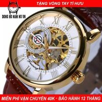 Đồng Hồ Cơ Nam Lộ Máy Forsining Dây Da Cao Cấp Fullbox [Freeship đơn từ 150K]