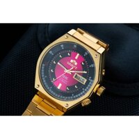 ĐỒNG HỒ Cơ Nam Mạ Vàng Mặt Lửa JAPAN