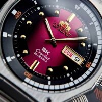 Đồng Hồ Cơ Nam Orient SK Mặt Lửa Huyền Thoại Size 42mm Máy Nhật Dây Thép Đúc Đặc Chống Nước Có Lịch