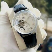Đồng Hồ Cơ Nam Orient Skeleton OR6S Dây Da Kính Cong dạ quang đẹp