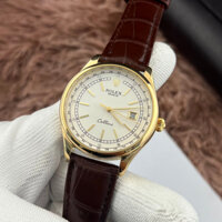 Đồng Hồ Cơ Nam Rolex Cellini R46CLN Automatic Dây da mỏng đẹp