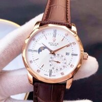 Đồng Hồ Cơ Nam Rolex Dây Da Chính Hãng Chạy Full Kim Có Lịch Ngày Lịch Giờ Chống Nước Chống Xước Tốt