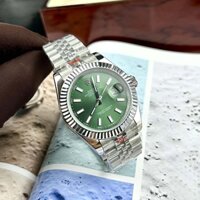 Đồng Hồ Cơ Nam Rolex JAPAN WATCH Mặt Xanh Thiết Kế Viền Phai Sang Trọng Mạnh Mẽ Mẫu Mới 2024