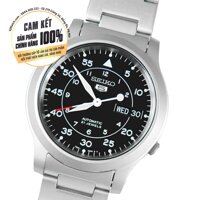 Đồng hồ cơ nam Seiko 5 quân đội SNK809K1 ♥ FREESHIP ♥ [TẶNG 1 DÂY DA BÒ] 🎁 size mặt 37mm, dây kim loại