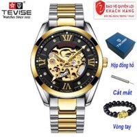 Đồng hồ  cơ nam TEVISE 795D dây thép