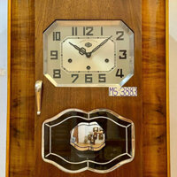 Đồng hồ cổ Odo 54/8 thùng vân nu đối xứng mày 3 vách xoáy