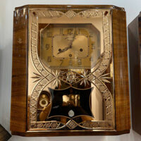 Đồng Hồ Cổ Odo Pháp 1962 Kính Thuỷ Tráng Gương Vàng Hồng