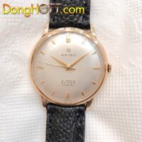 Đồng hồ cổ Seiko dòng cao Cấp Super NIVAELEX lên dây bọc vàng 14k hồng chính hãng nhật bản