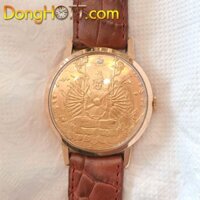 Đồng hồ cổ Seiko Mặt Phật lên dây bọc vàng 14k goldfilled chính hãng nhật