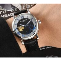 Đồng hồ cơ tự động nam Patek Philippe dây da thời trang kinh doanh Rui 1