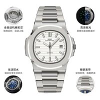 Đồng hồ cơ tự động Patek Philippe Nautilus cho nam, chống nước, lịch phát sáng, đồng hồ nam sang trọng cao cấp
