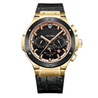 Đồng hồ cơ tự động TEVISE T828A Nam Bộ đếm thời gian-Màu Vàng