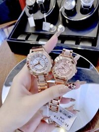 Đồng hồ Coach nữ dây kim loại Coach New York BoyFriend Rose Steel Watch 36mm