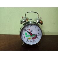Đồng hồ con gà mổ thóc chất liệu sắt và đồng kt 8cm phong cách xưa