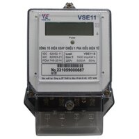 Đồng hồ công tơ điện tử 1 pha VSE11-S ( VINASINO ) THAY THẾ ĐỒNG HỒ CƠ EMIC
