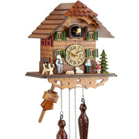 Đồng Hồ Cuckoo Clock Real Wood Battery Operated Quartz Movement Music 60820000