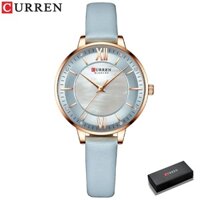 Đồng Hồ CURREN 9080Thạch Anh Dây Da Chống Thấm Nước Cho Nữ
