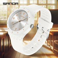 Đồng hồ dạ quang dành cho học sinh tuổi teen mới SANDA là đồng hồ nam thạch anh hợp thời trang và tối giản SD9075-7