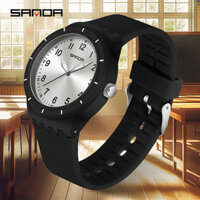 Đồng hồ dạ quang dành cho học sinh tuổi teen mới SANDA là đồng hồ nam thạch anh hợp thời trang và tối giản SD9075-5