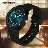 Đồng hồ dạ quang dành cho học sinh tuổi teen mới SANDA là đồng hồ nam thạch anh hợp thời trang và tối giản SD9075-4
