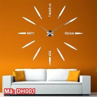 Đồng hồ dán tường cỡ lớn DIY điều chỉnh được - DH001
