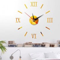 Đồng hồ dán tường cỡ nhỏ 40x40cm DH26 hình la mã - 3 màu ĐEN VÀNG BẠC0.0 / 5 - Đã bán 73 sản phẩm