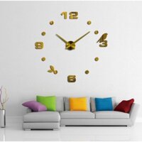 Đồng hồ dán tường DIY đường kính dán tùy chỉnh từ 0,9 - 1,5m, Version 11