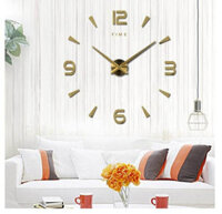 Đồng Hồ Dán Tường DIY VINAVU Sang Trọng Cỡ Siêu Lớn Nhiều Mẫu - 3,6,9,12nhỏ 60x60 - Vàng