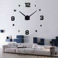 Đồng Hồ Dán Tường DIY VINAVU Sang Trọng Cỡ Siêu Lớn Nhiều Mẫu - Số Lớn Nhỏ - Đen