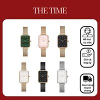 Đồng hồ daniel wellington dw nữ dây thép mặt chữ nhật full box thẻ, tag, bảo hành