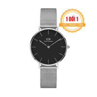 Đồng hồ Daniel Wellington Nữ Classic Petite Sterling Silver Black 28mm DW00100218