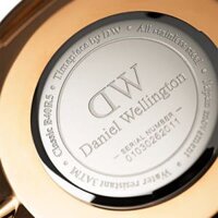 Đồng Hồ Daniel Wellington DW00100109 Dây Da Classic Durham Rose Gold Nam 40mm Nữ 36mm Chính Hãng