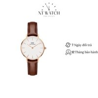 Đồng hồ Daniel Wellington Petite DW00100231 unisex mặt kính Mineral chống xước, chống nước 3 ATM, dây da đeo tay cao cấp