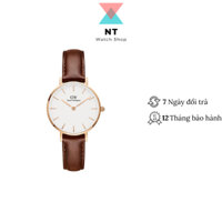 Đồng hồ Daniel Wellington Petite DW00100231 unisex mặt kính Mineral chống xước, chống nước 3 ATM, dây da đeo tay cao cấp