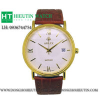 Đồng hồ dây da cao cấp chính hãng Aolix AL9100M-YM01