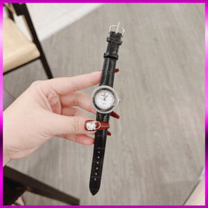 Đồng hồ dây da độc 1 hạt đá