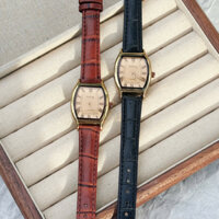 Đồng hồ dây da mặt oval GoGoey phong cách thanh lịch dành cho nữ Đ003