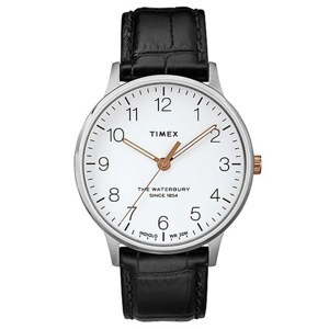 Đồng hồ dây da nam Timex màu đen TW2R71300