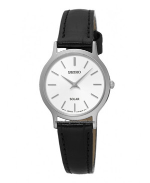 Đồng hồ dây da nữ Seiko Solar SUP299P1