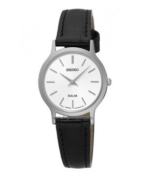 Đồng hồ dây da nữ Seiko Solar SUP299P1