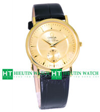 Đồng hồ  dây da Omega G-456.L2 ( Mặt Vàng )