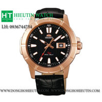 Đồng hồ dây da Orient FUNE9001B0 mạ vàng hồng