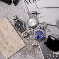 Đồng hồ dây inox nam Oshrzo 6533G mặt la mã đeo tay thời trang