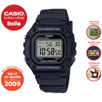 Đồng hồ dây nhựa Casio Nam W-218 chính hãng bảo hành 1 năm Pin trọn đời