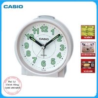 Đồng Hồ Để Bàn Casio TQ-228-7DF Màu Trắng - Có Báo Thức - Dạ Quang - Kích Thước Vỏ  8.6 cm