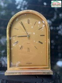 Đồng hồ để bàn Citizen gold table clock 4RG632 – hàng cũ nội địa Nhật Bản