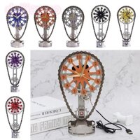 Đồng hồ để bàn DAIJI, Đồng hồ bánh răng dây chuyền thủ công gió cơ khí, Đồng hồ xoay kim loại cổ điển Trang trí nhà cửa