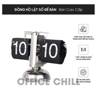 Đồng Hồ Để Bàn Lật Số Cơ Học Phong Cách Cổ Điển Vintage Sang Trọng Đồng Hồ Auto Flip Clock Retro Mac