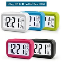 Đồng hồ để bàn mini Tai dong ho bao thuc Đồng Hồ LCD Led Để Bàn HD51 - HL1010 GÒm 4 Chức Năng Xem Giờ Lịch Nhiệt Độ Báo Thức Màn Hình LCD Hiển Thị Rõ Ràng Chất Liệu Nhựa ABS An Toàn